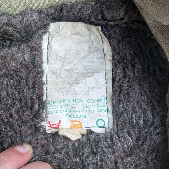 Vintage Canadian Military Army Parka Olive Green Combat Field Jacket Lined - Picture 8 of 12